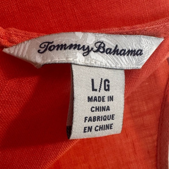 Tommy Bahama 100% Linen Coral Shift Dress – Size Large – Preloved - Picture 6 of 8